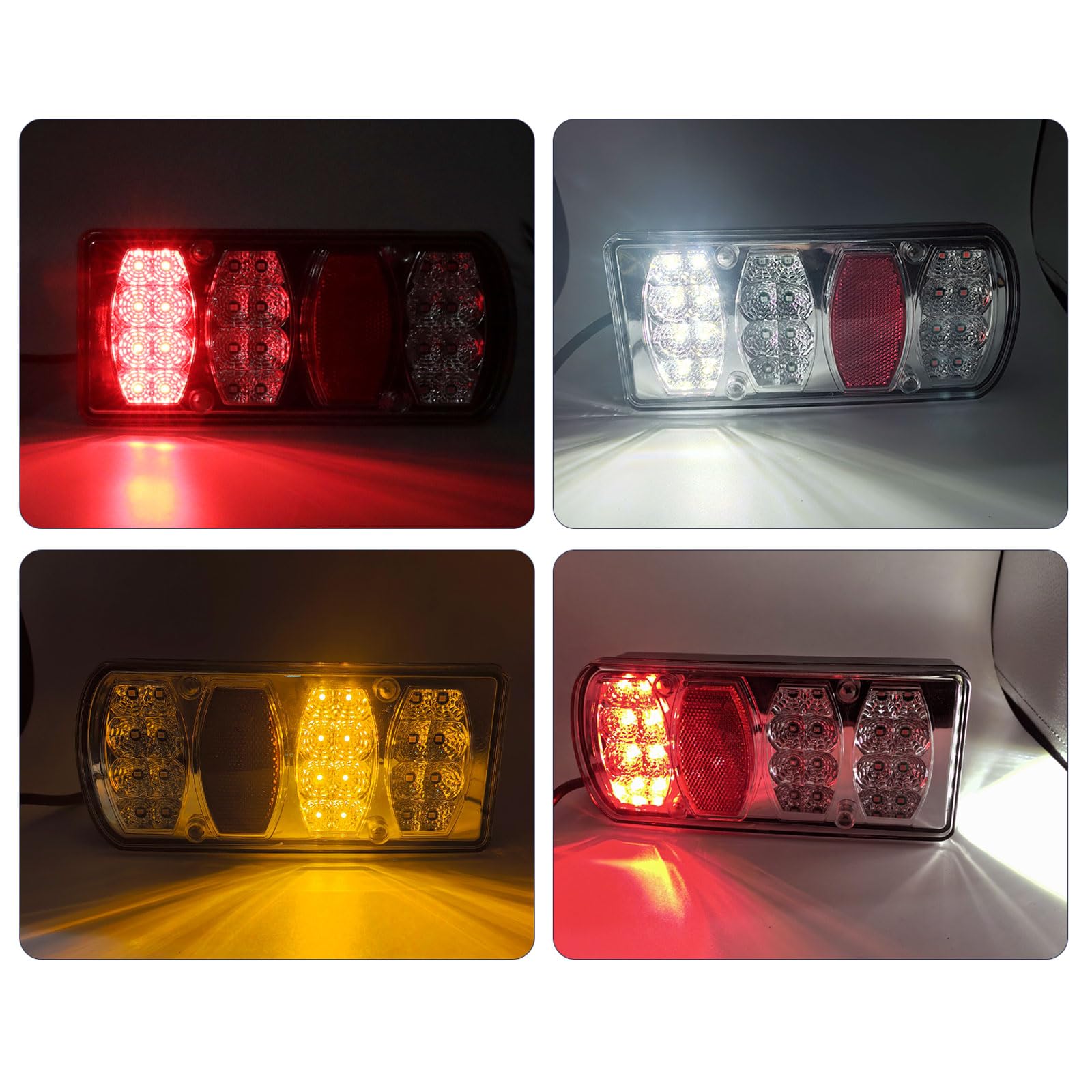 Juego de luces traseras remolques led 13 pines con 5m cable, luz de traseras camione 13 polos 12 V 24 V con certificado E