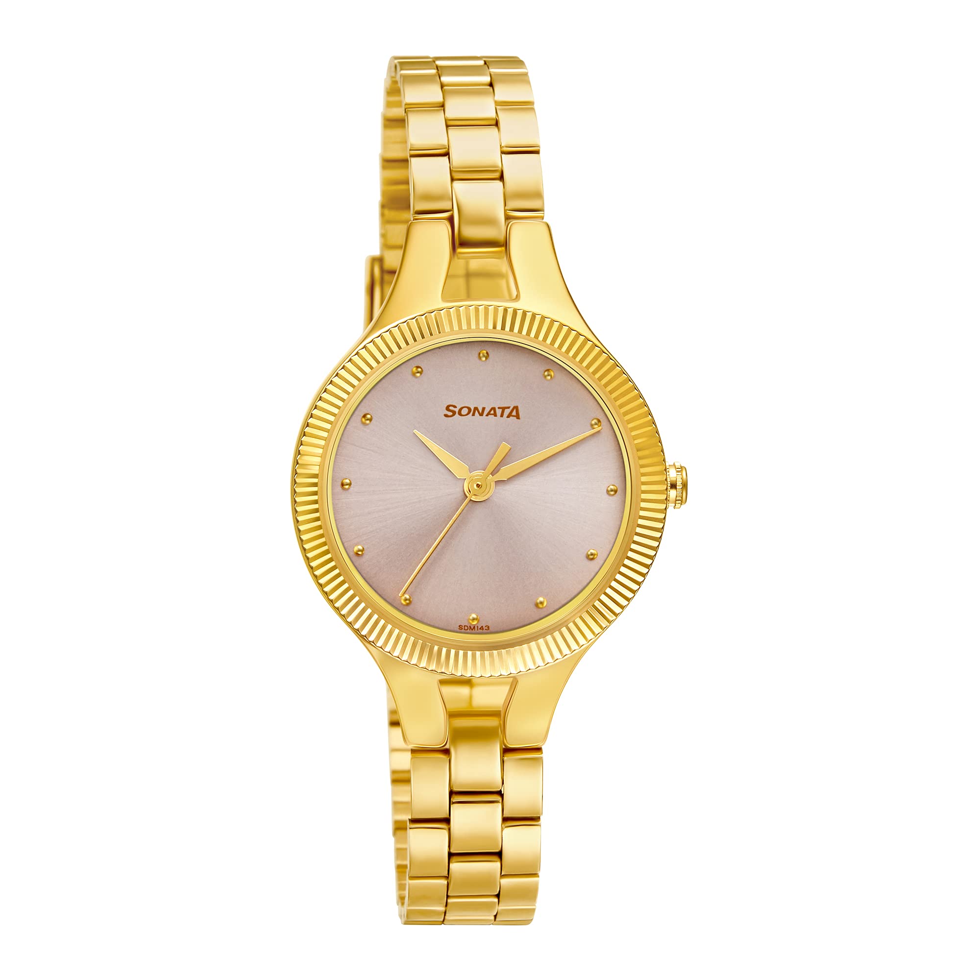 Sonata Gold Edit Pink Dial Women Watch with Stainless Steel Strap-NS8177YM02 (B09CKM4Q7T) Amazon Price History, Amazon Price Tracker