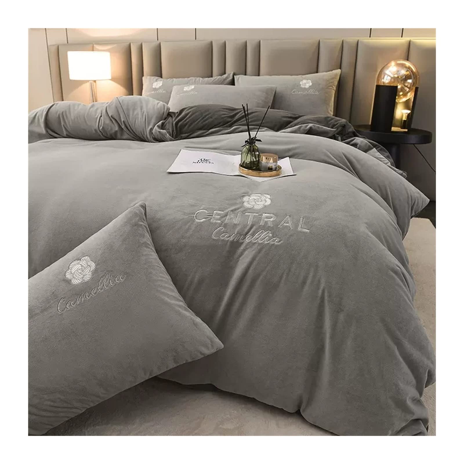 Housse de couette en flanelle double face pour cocooner tout l'hiver au chaud