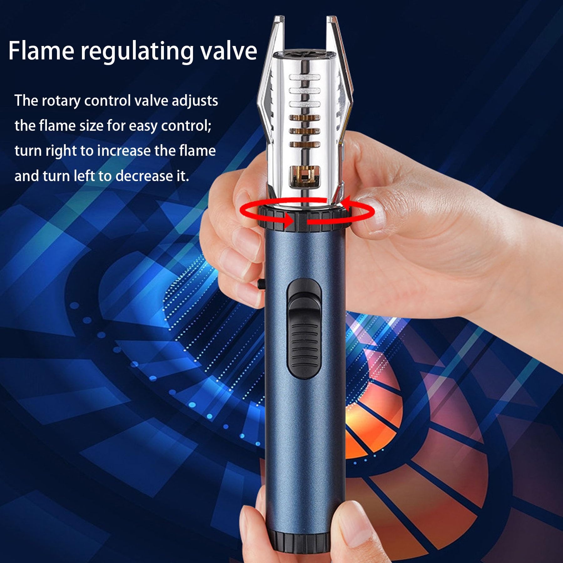 Paquete de 4 encendedores de butano resistentes al viento con bloqueo de seguridad, ideal para cocinar al aire libre y regalos de barbacoa