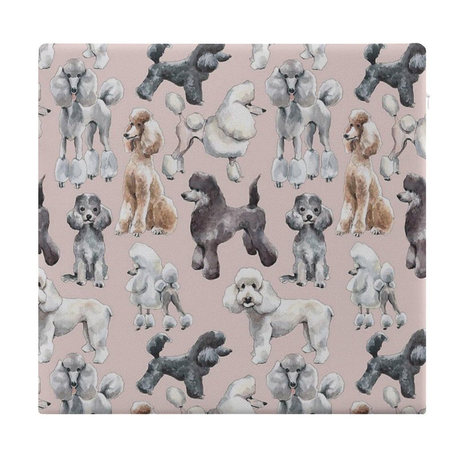 Cojín viscoelástico Oodles of Poodles cuadrado de 38x35 cm para silla de comedor