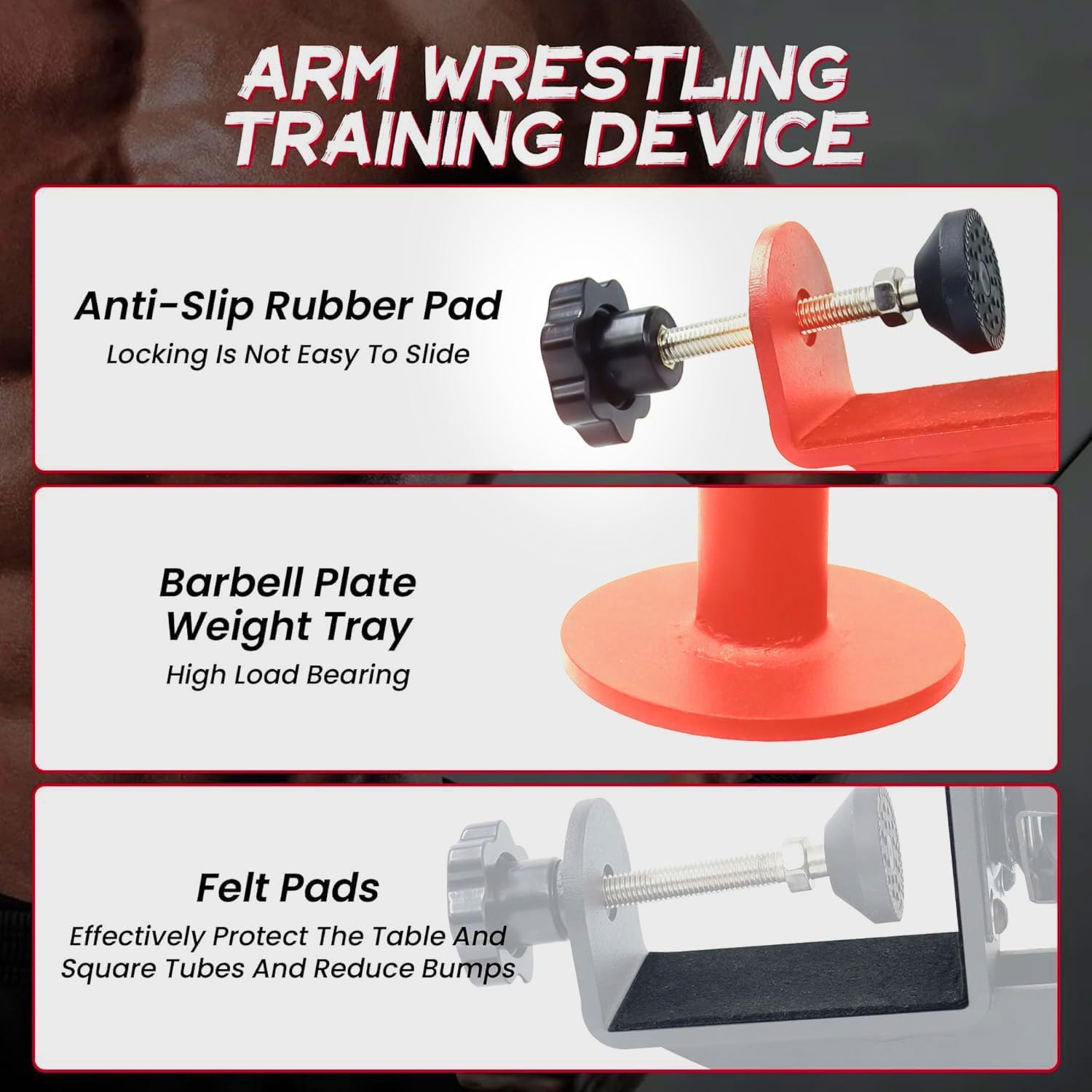 AHTAPFON Armwrestling Training Equipment,Armdrücken Trainingsgerät,Grip Wrist Forearm Strength for Wrist Rotation and Twist Elevation Exercise,Arm Curl and Hook Training