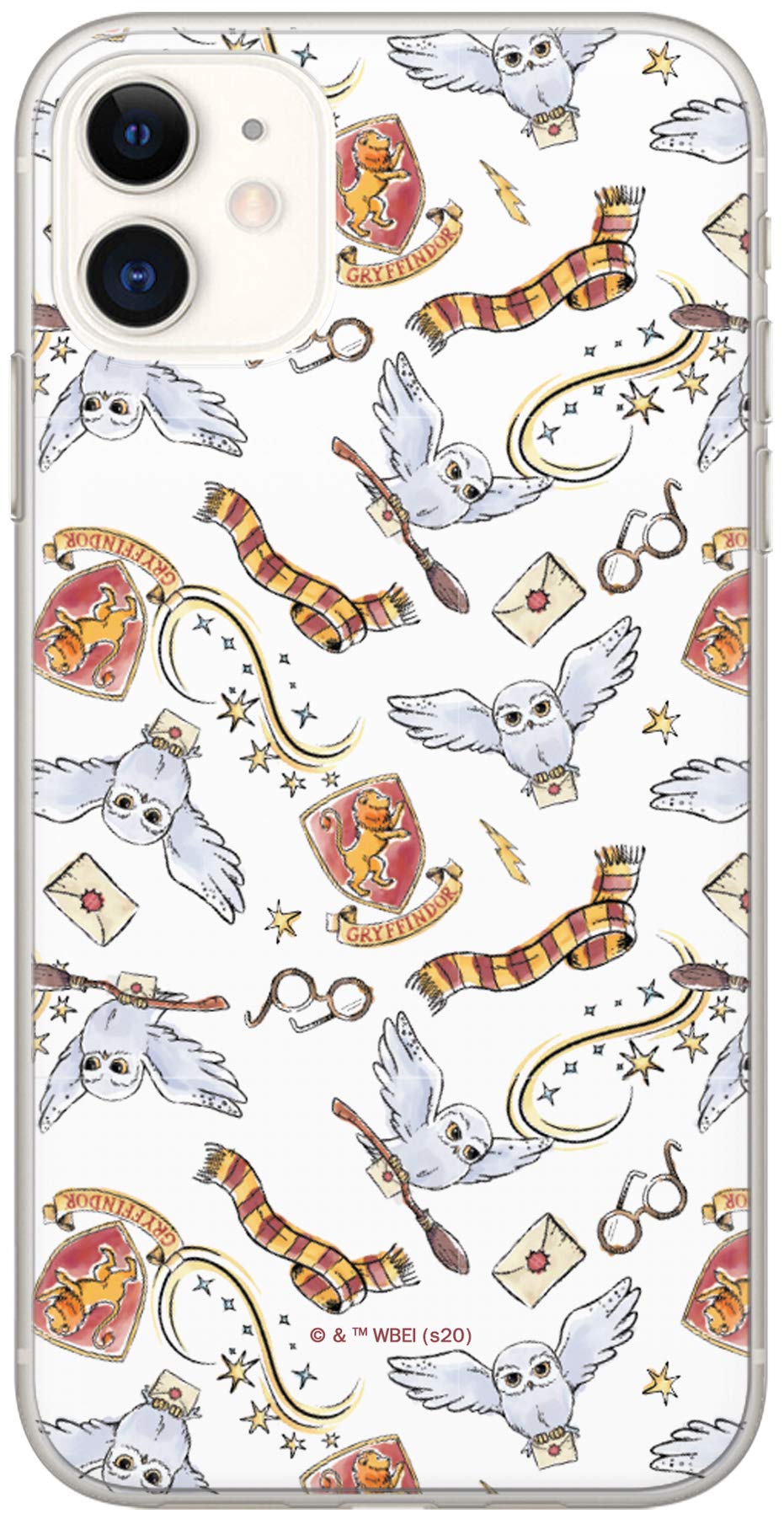 ERT GROUP Original Harry Potter TPU Case for iPhone 11, Liquid Silicone Cover, Flexible and Slim, Protective for Screen, Shockproof and Anti-Scratch Phone Case