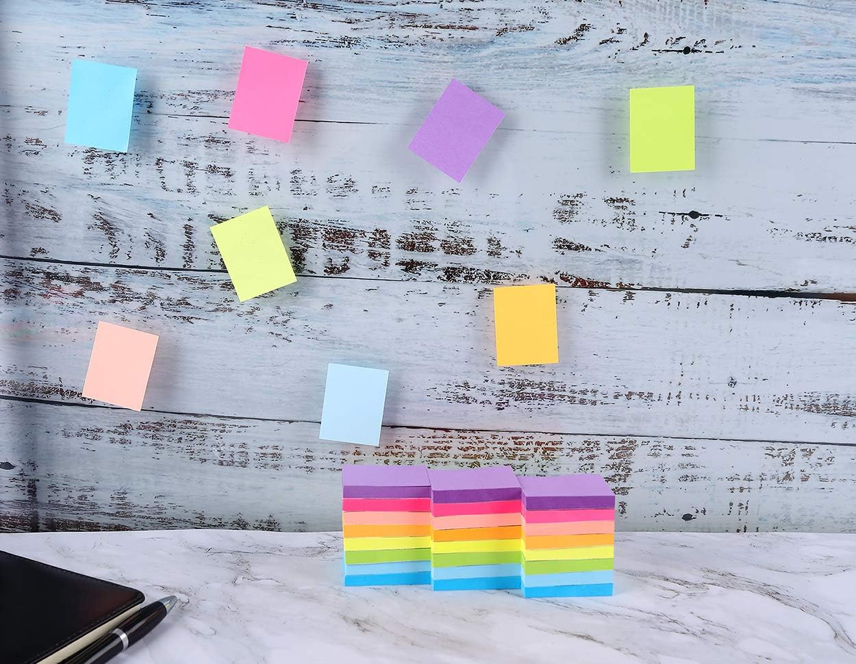 Mini Sticky Notes 1.5x2 Inches,48 Pads, Bright Colors Self-Stick Pads image 5
