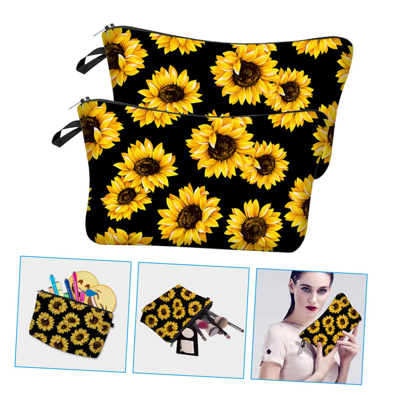Beavorty 6piezas Bolsa De Cosméticos De Viaje Neceser De Maquillaje Portátil De Organizador De Productos De Belleza para Viajes y Uso Diario