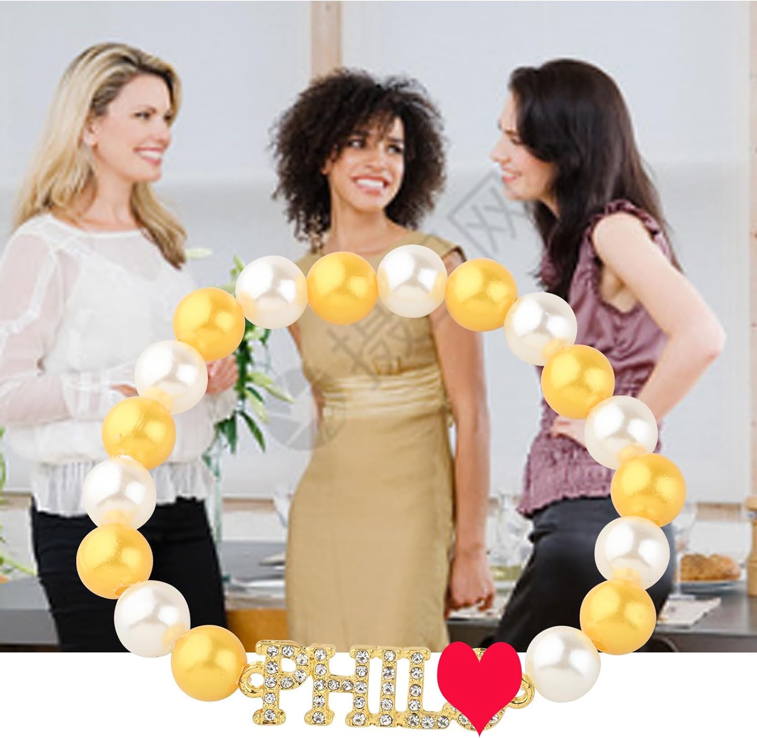 CENWA Greek Sorority Bracelet Gift Sorority Beads Bracelet Graduation Jewelry Gift for Women - Image 5