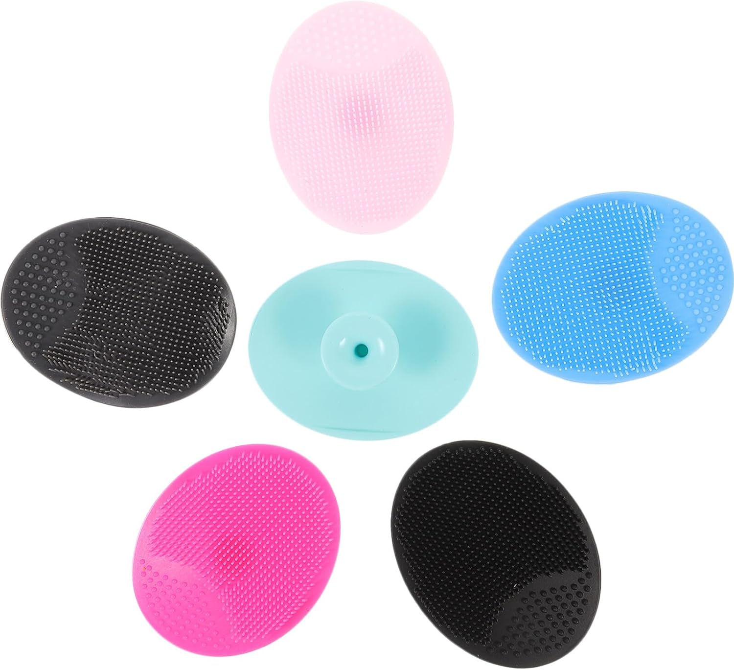 DOITOOL 6pcs Silicone Face Scrubber Gentle Manual Exfoliating Facial Cleansing Brush for Deep Skin Cleaning and Oil Removal Portable Bath Brush for Women and Men DOITOOL 6pcs Silicone Face Scrubber Gentle Manual Exfoliating Facial Cleansing Brush for Deep Skin Cleaning and Oil Removal Portable Bath Brush for Women and Men