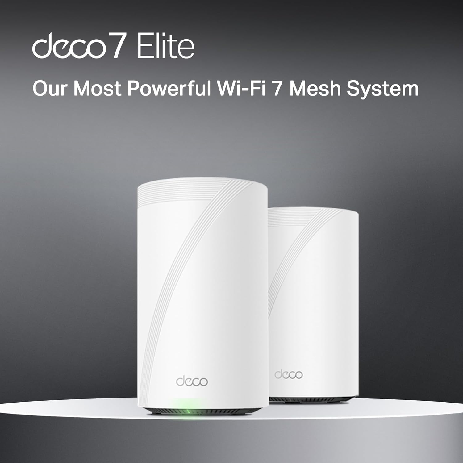 TP-Link Deco 7 Elite BE95 BE33000 Quad-Band WiFi 7 Whole Home Mesh System - Up to 7800 Sq.Ft w/AI-Driven Smart Antennas, 10G Multi-Gig Ethernet Ports, Replaces Router and Extender (2-Pack)