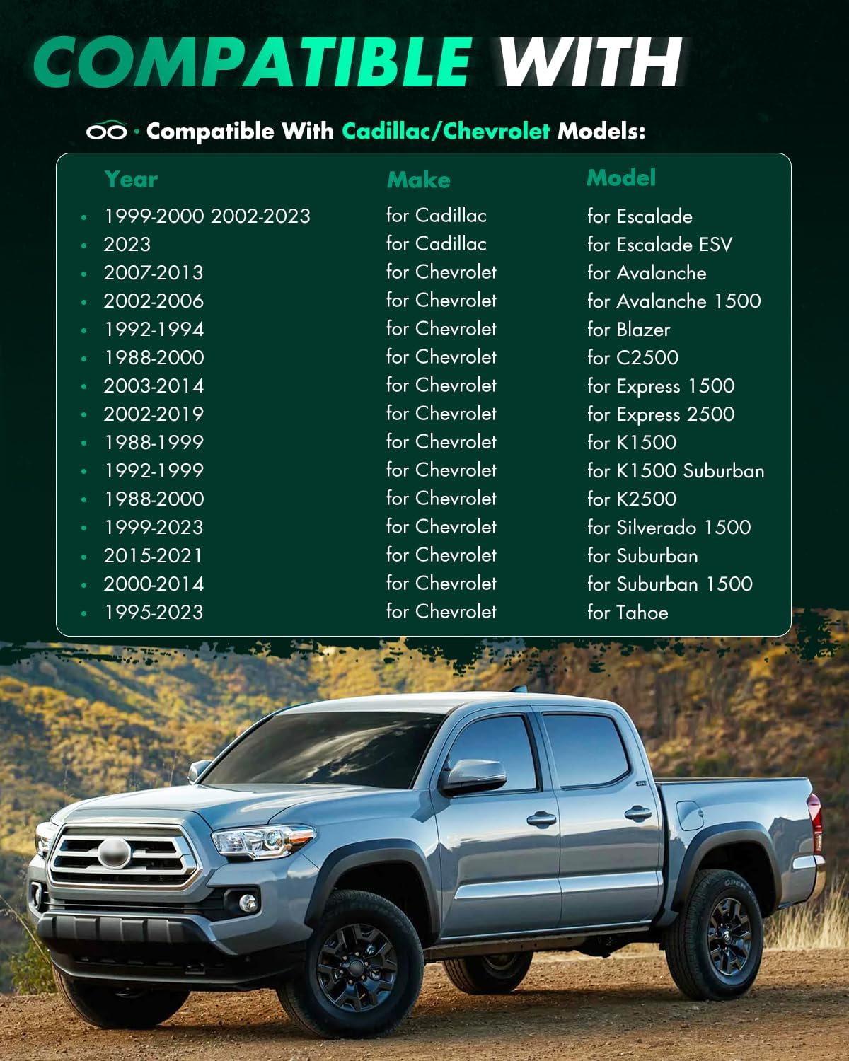 SCITOO 4Pcs 1.25 inch Wheel Adapters for Chevy Avalanche 6x5.5 to 6x135 Wheel Spacers Adapters Fit for Chevy Tahoe Blazer Sierra Yukon Bore 108mm Studs 14x1.5 6Lug