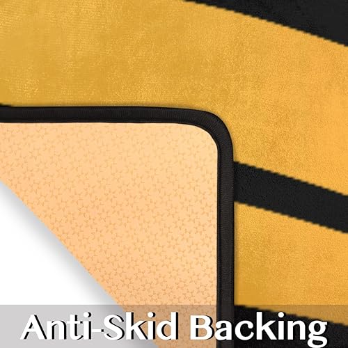 Vista 18 de GUYOS Tapete de cocina con patrón de limón vintage, acolchado, antifatiga, juego de 2 piezas, duradero, resistente a las manchas, parte inferior