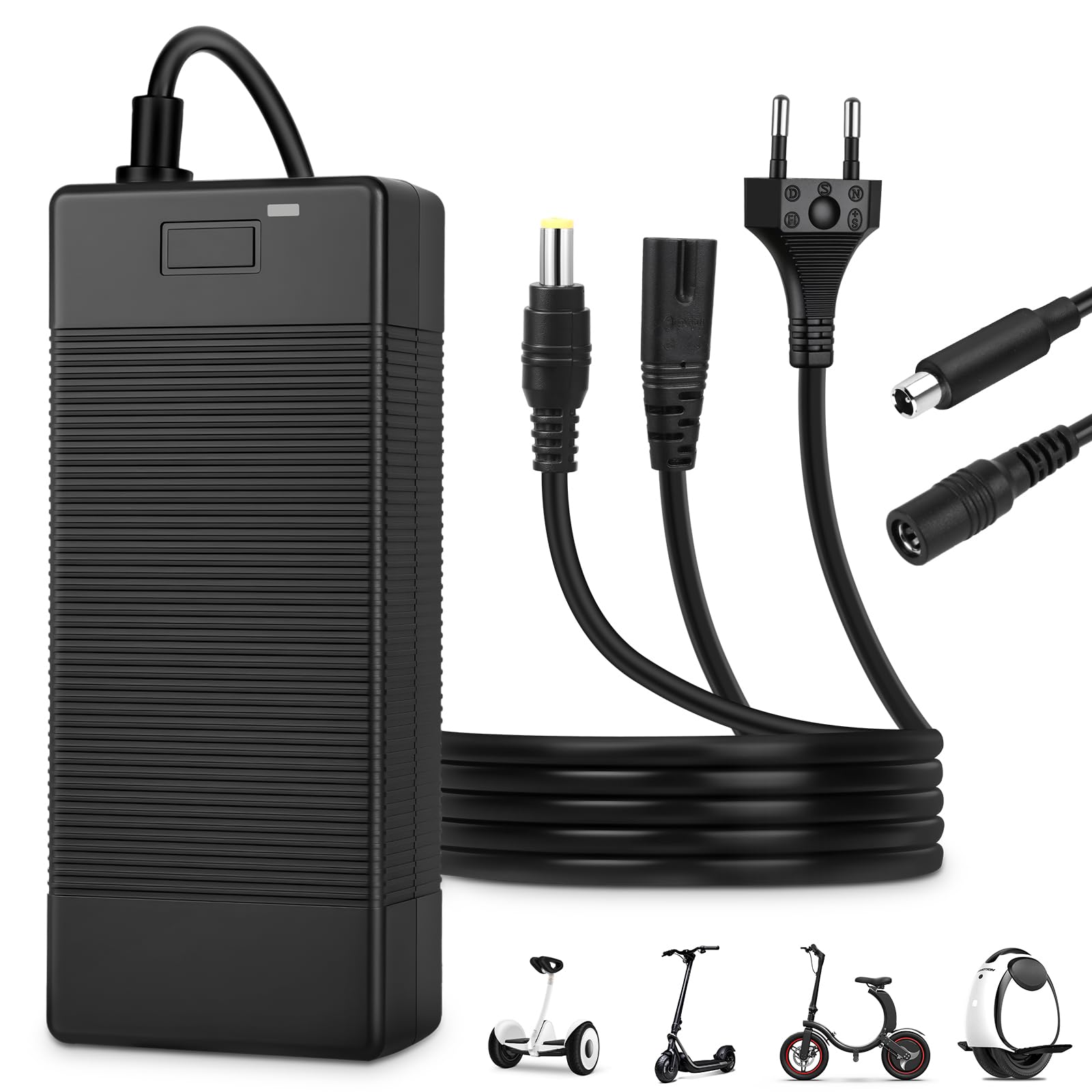 Caricabatterie Scooter Elettrico 42V 2A Universale per Xiaomi 36V Litio Connettore RCA