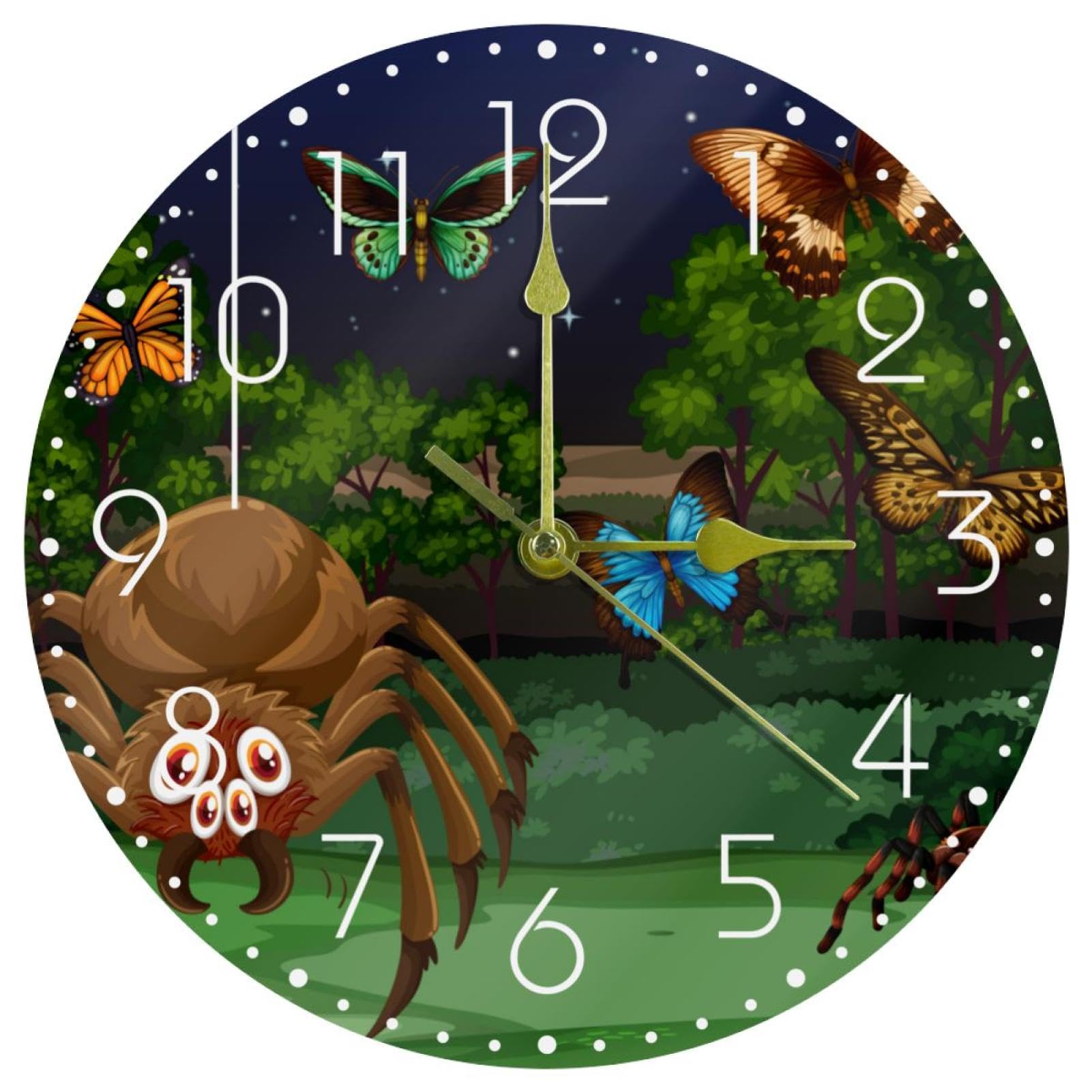 Horloge murale silencieuse 25,4 cm pour bureau école et décoration maison