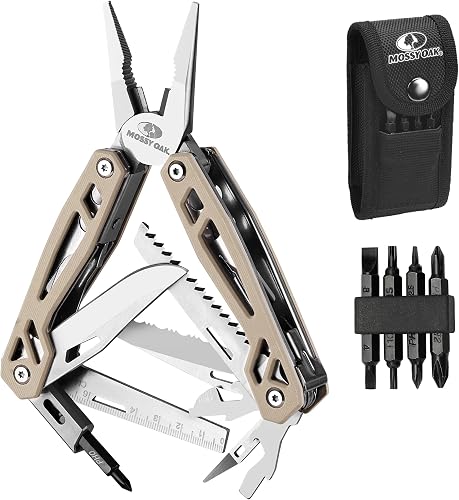 Mossy Oak Pince Multifonction en Acier Inoxydable 22 en 1