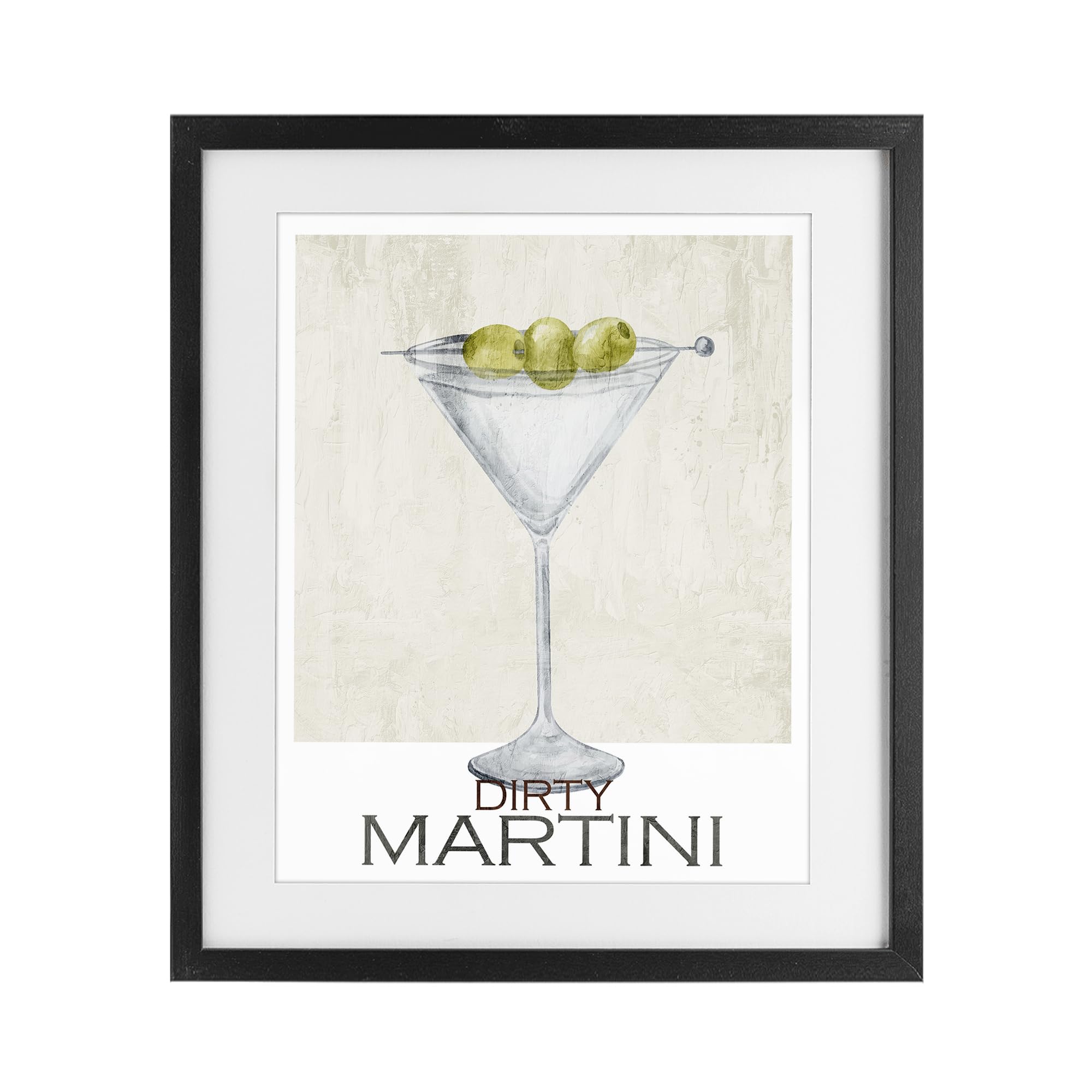 'Dirty Martini Olives'| Framed Print Under Glass