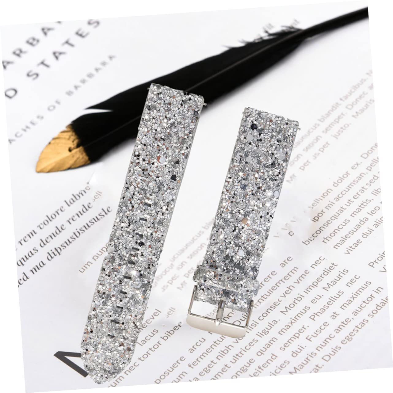 OSALADI Correa Brillante Correa De Reloj Reloj Reemplazable Banda Mujer es Pulsera Banda Decorativa De Pulsera Reemplazo De De Cuero De a De