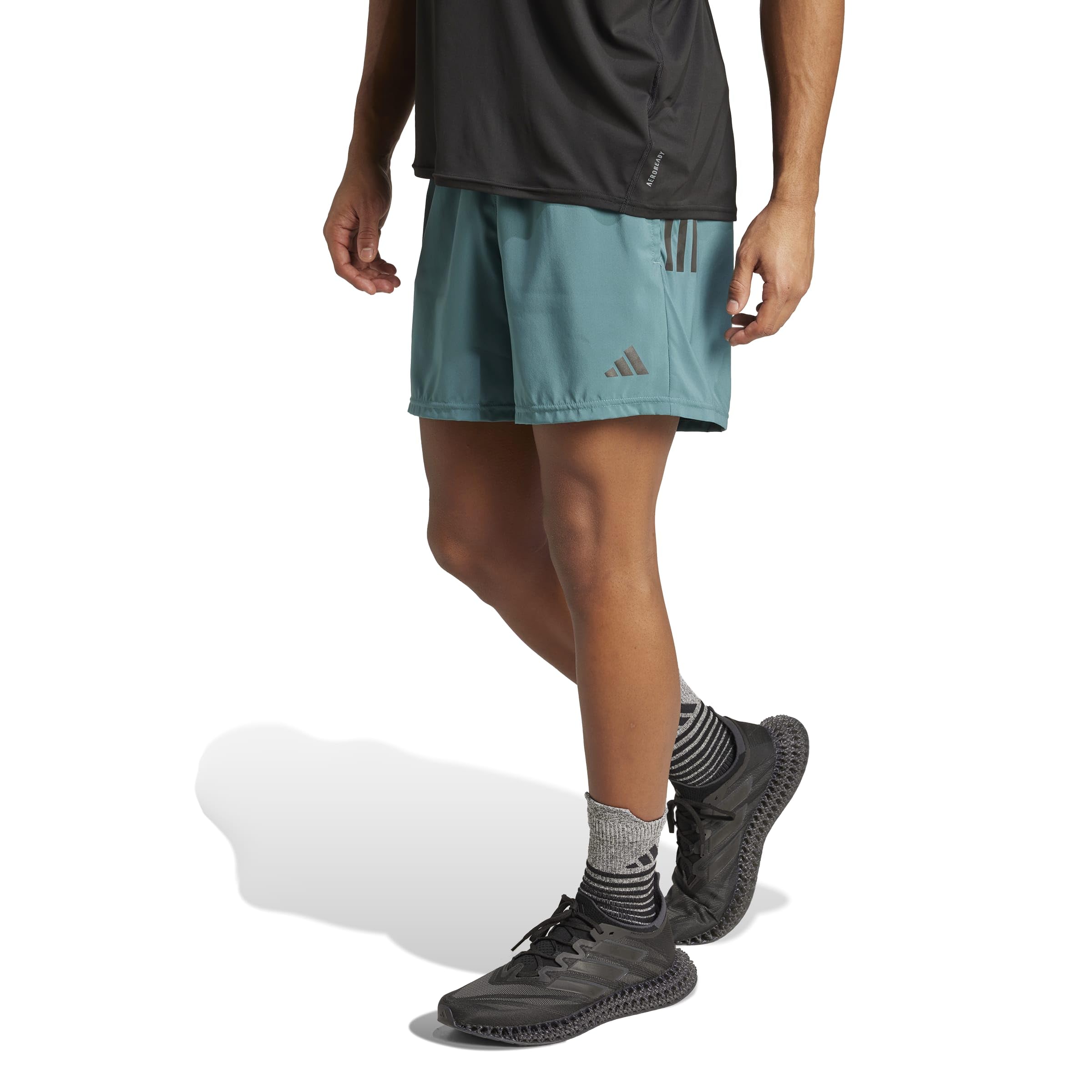 adidas Men's Own The Run Shorts, preloved Teal, XS 5 inch