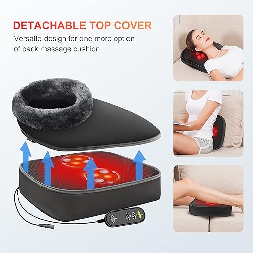 Miniatura 6 de CooCoCo Masajeador de pies Shiatsu 2 en 1 y masajeador de cuello