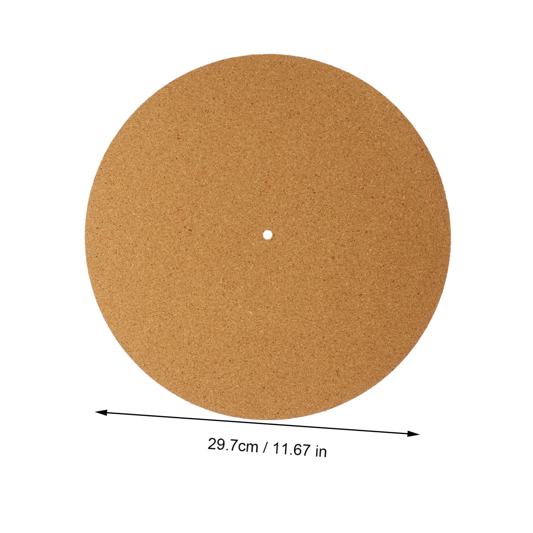 LIFKOME 2pcs Vinyl Record Cork Pad Record Player Slipmat Turntable Platter Mat Enhances Sound