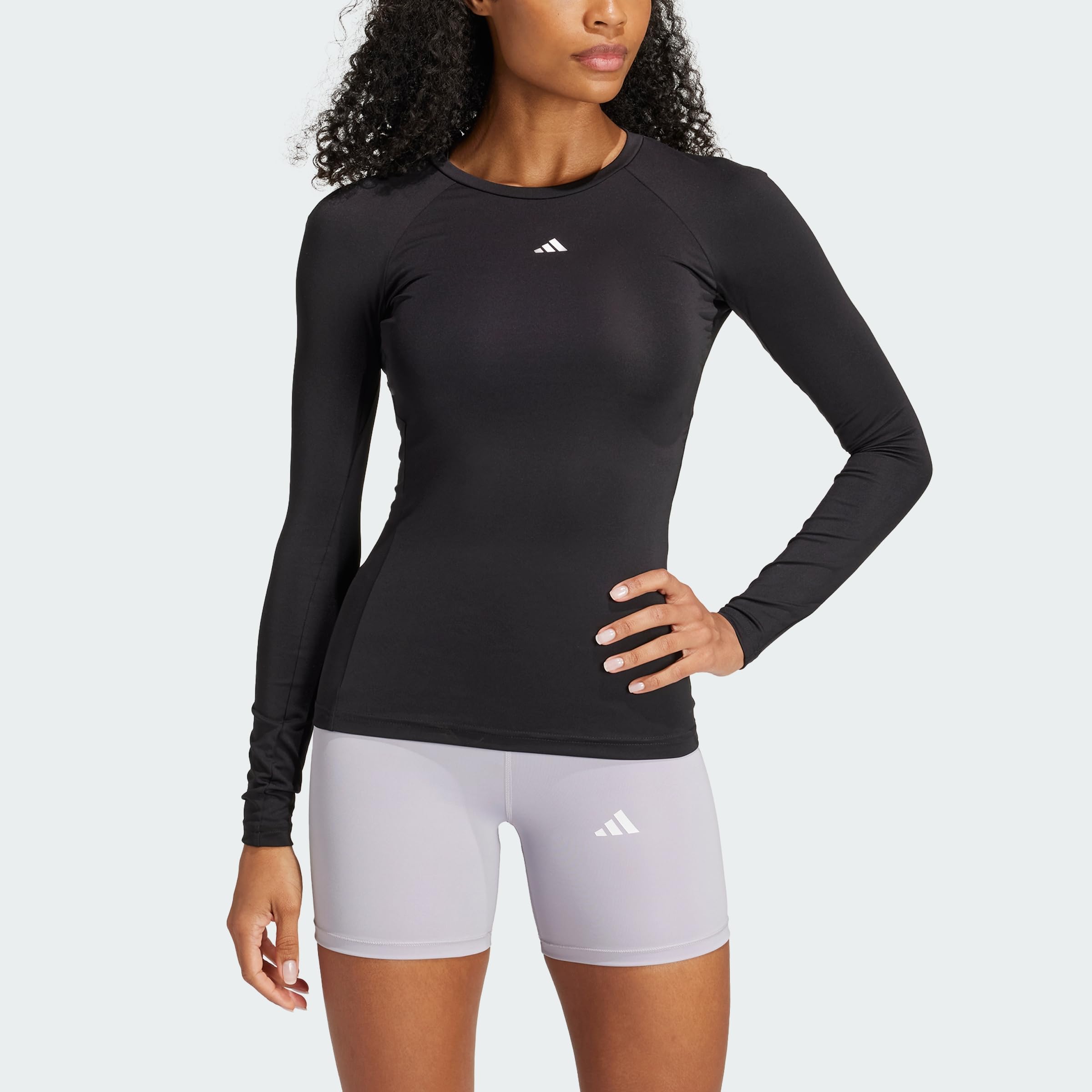 adidas Kobiety TECHFIT Longsleeve Training Top, BLACK, XXS