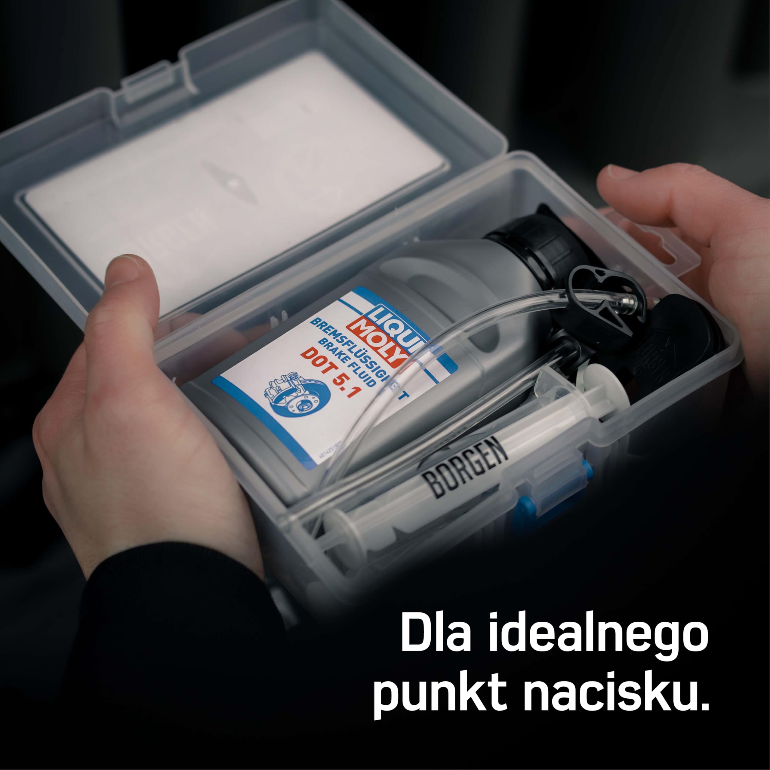 Borgen zestaw do odpowietrzania do Avid/Sram hydraulicznych hamulców tarczowych I zestaw do serwisowania hamulców I zestaw do odpowietrzania z instrukcją do perfekcyjnego odpowietrzania hamulców