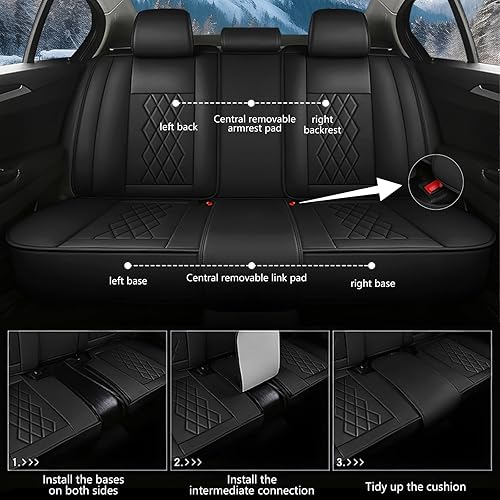 Miniatura 4 de Fundas de asiento para Chevrolet Aveo 2005-2011, funda de asiento de automóvil de cuero impermeable, suave y transpirable, accesorios interiores de