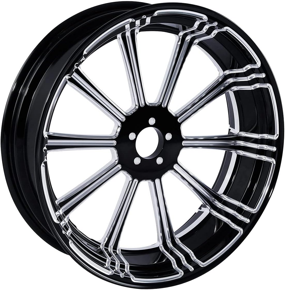 18"x5.5" Rear Wheel Rim w/Dual Disc Wheel Hub fits for Harley Touring Road King Ultra CVO Limited Street Glide Road Glide FLTR/FLHT/FLHR/FLHX Without ABS models 2008-2021