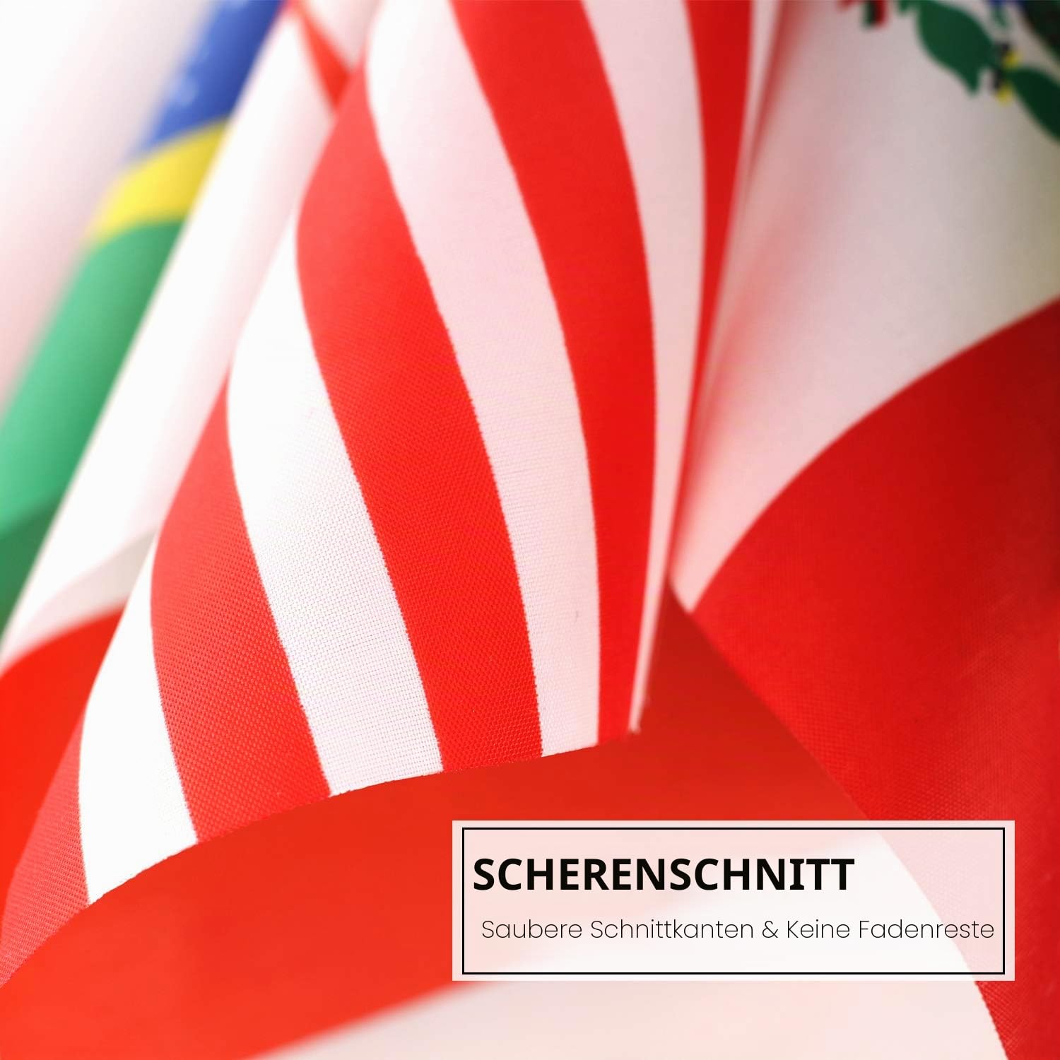 Anley 24 Länder Deluxe Schreißtischflaggen Set - 7,5 x 5,5 Zoll Miniatur Amerikanische US Schreißtischflagge mit 12,5" schwarzem Mast - Lebendige Farbe und lichtecht - Kommt mit schwarzem Sockel