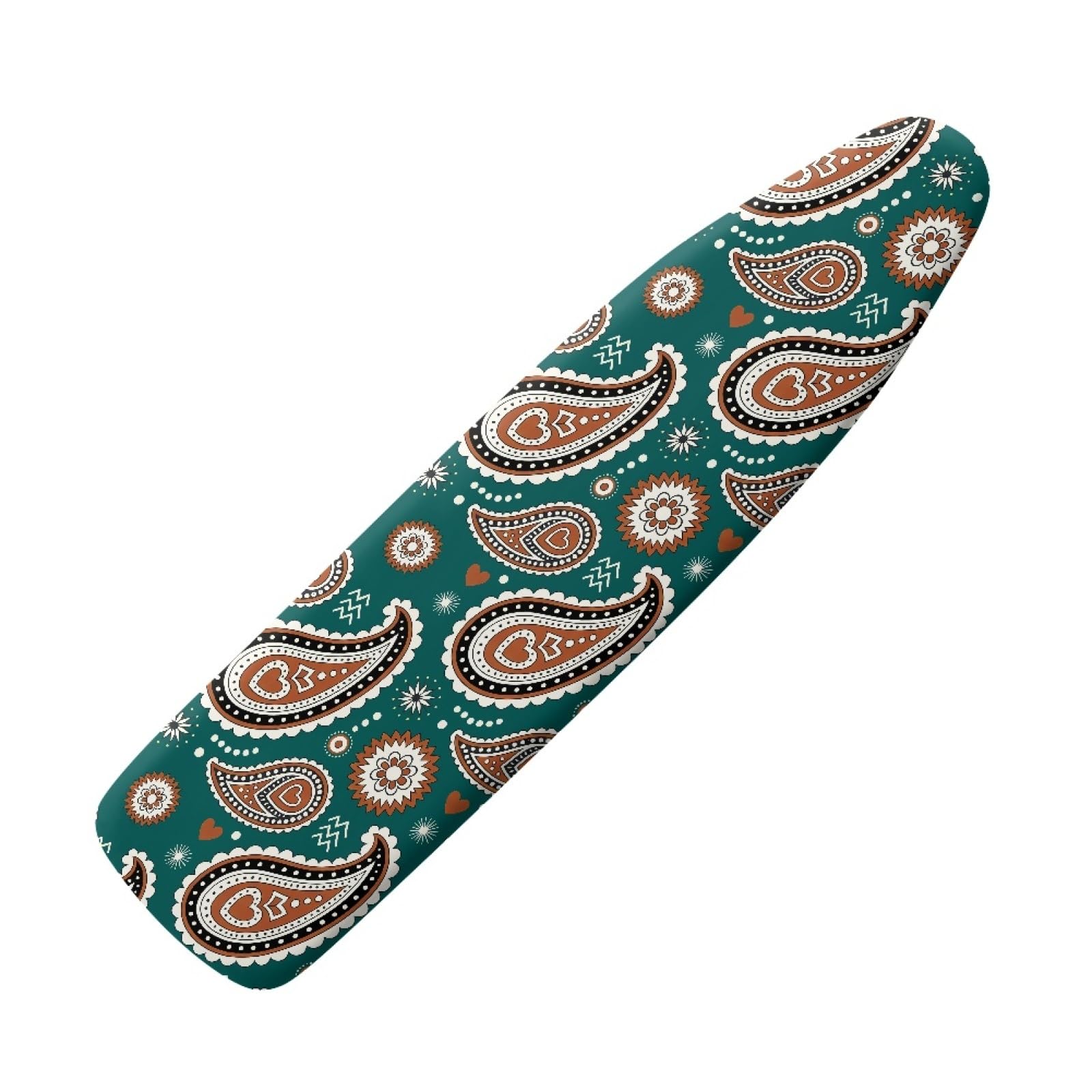 Elasticated Ironing Board Covers 125 X 45 Green Brown Universal iron board covers and Padding,Adjustable Fastener,Durable,Washable,Easy to Install,Slip-resistant and heat-resistan