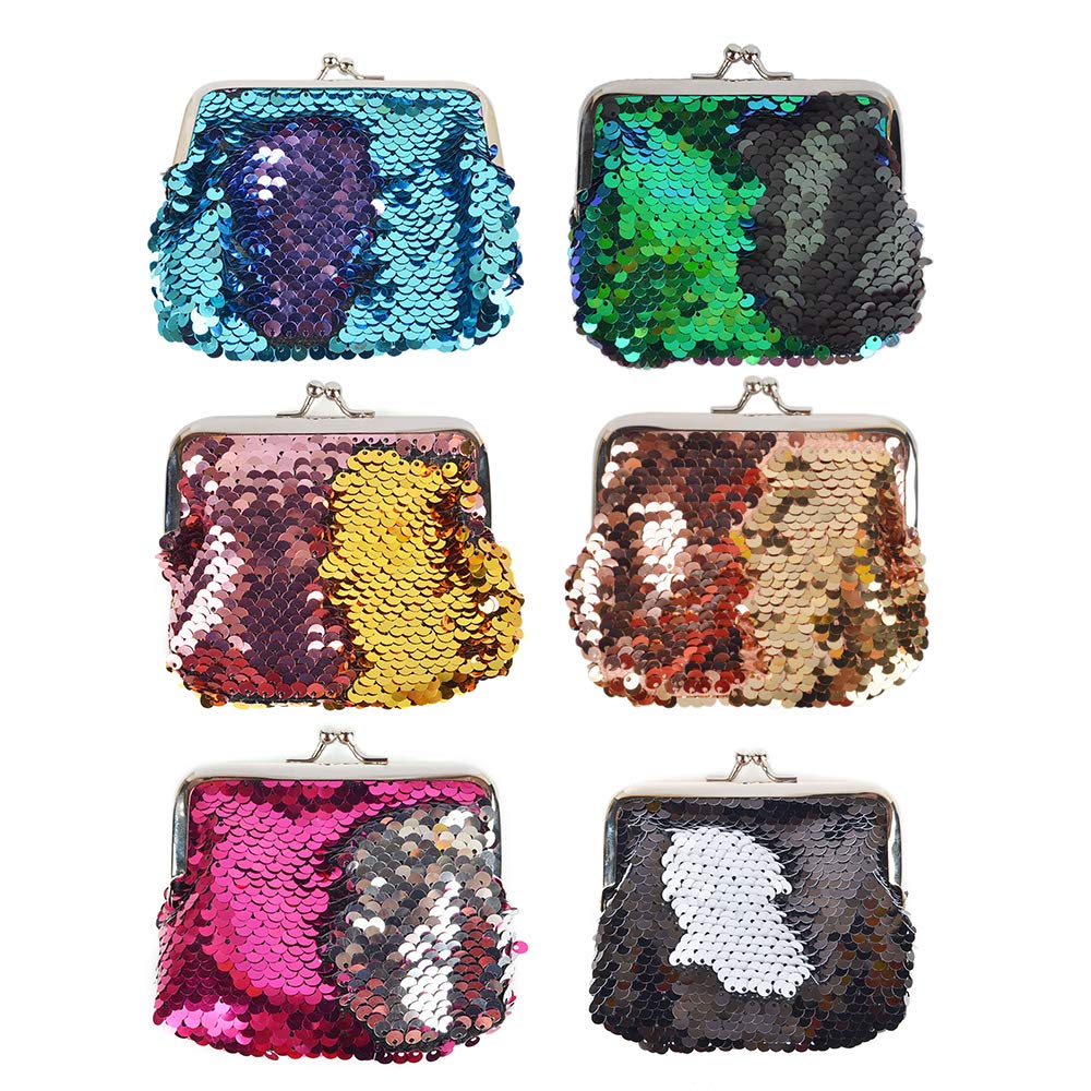 Kids Reversible Sequin Double Coin Purses Pouch with Hanging Strip Chain Beautiful Kids Rakhi Gift & Birthday Gift-image-12