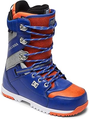 DC Mutiny Snowboard Boots Surf Silver Red Mens Sz 9