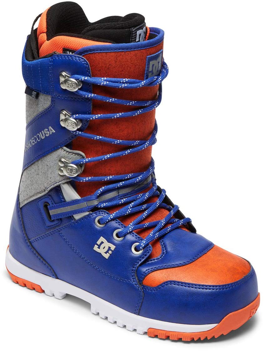 DC Mutiny Snowboard Boots Surf Silver Red Mens Sz 9.5