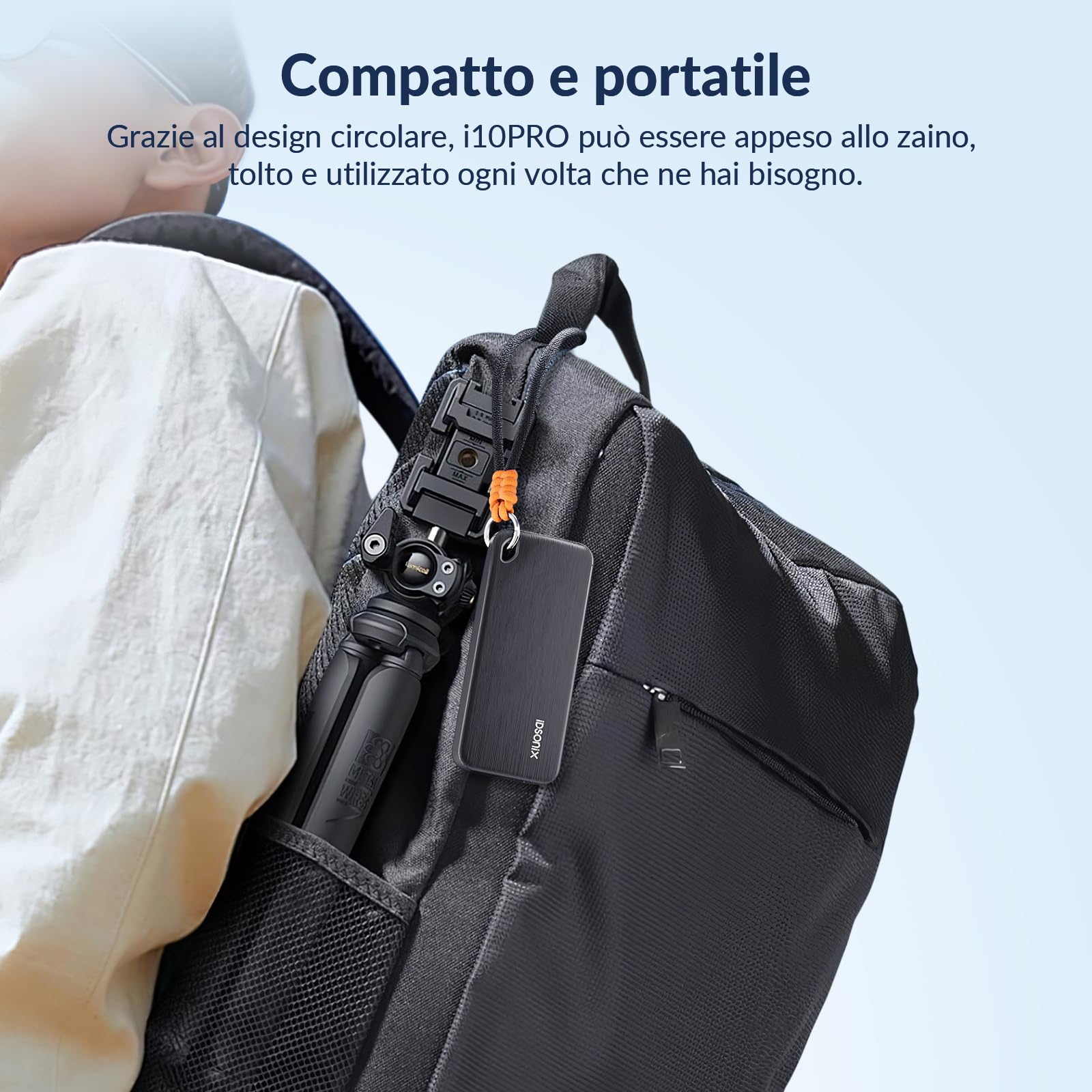 iDsonix SSD portatile da 1 TB, disco rigido esterno USB 3.2 GEN 2 fino a 1000 MB/s, unità a stato solido esterna con cavo USB-C 2 in 1, compatibile con Xbox, PS5, Mac, PC, laptop, fotocamera (i10PRO)