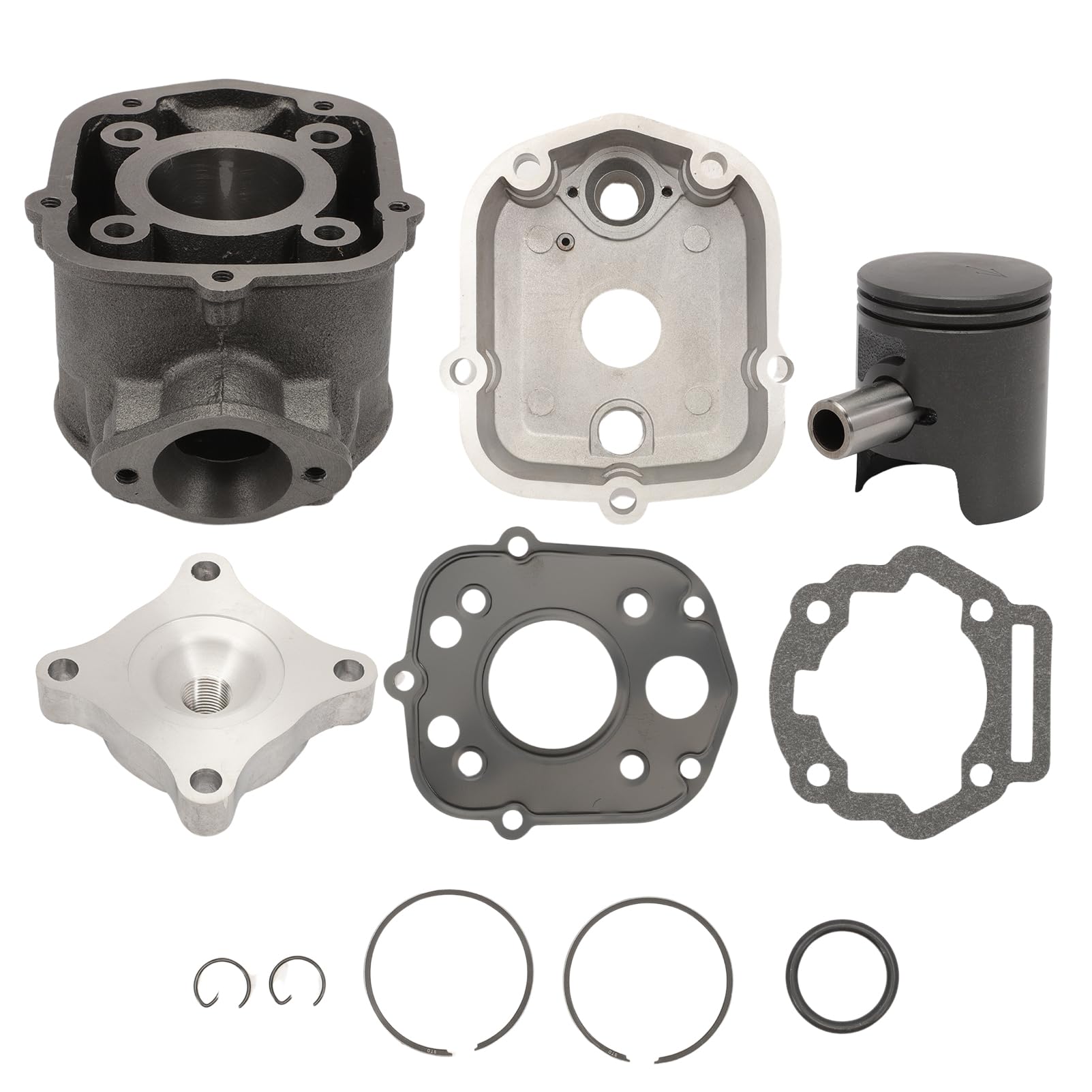 Siguiente Kit Cilindro 50 Hierro Fundido para Derbi Euro 3 y 4 Culata Pistón Bisegmentos Tipo Original todos los modelos D50B0 DRD Senda SM Bultaco GPR EURO3 EURO4 E3 E4