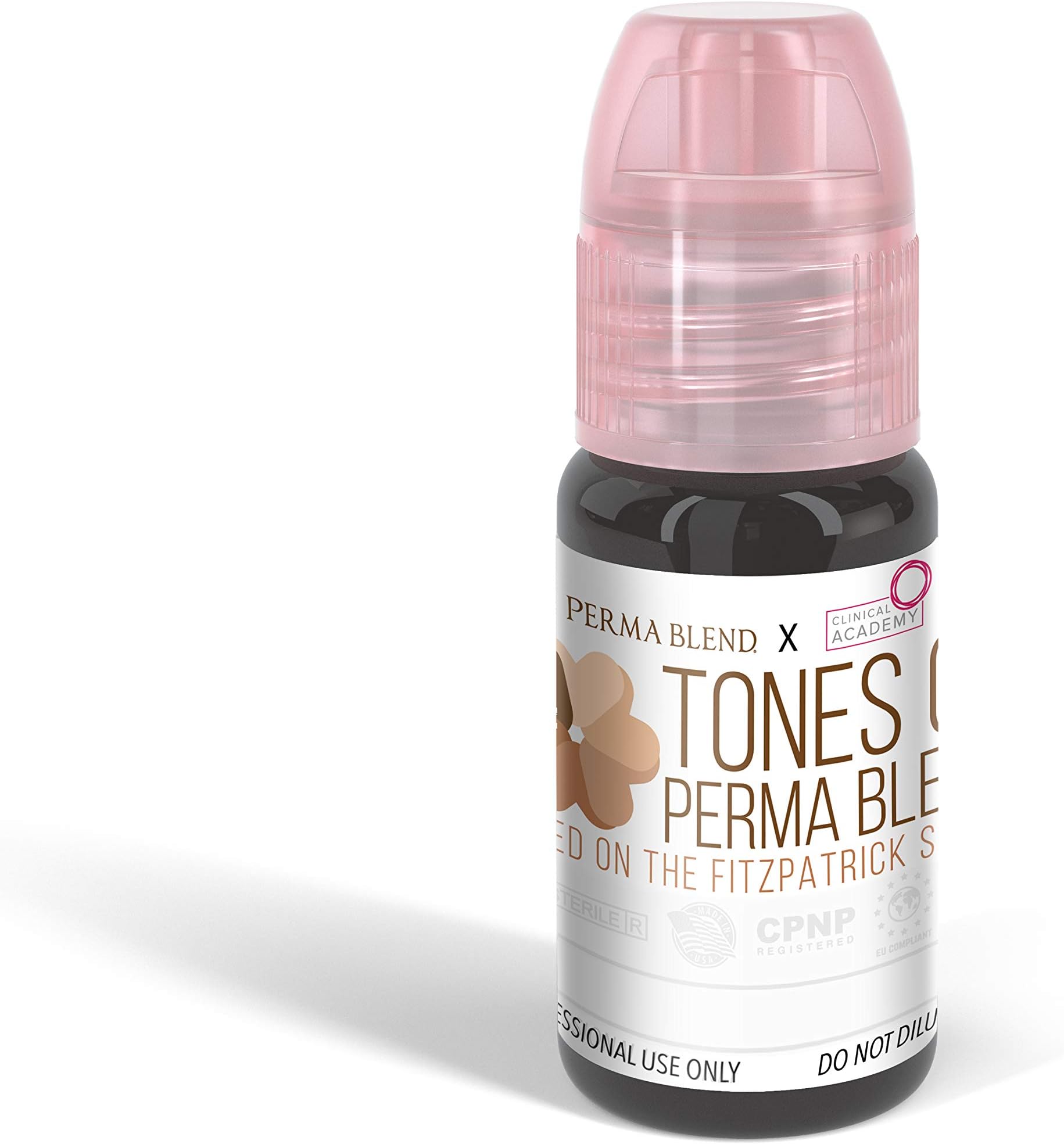 Perma Blend Permanent Makeup for Fitzpatrick Types 5-6, Used for Microblading and All Permanent Makeup Procedures, Professional Cosmetic Pigment - First Lady, 0.5 oz