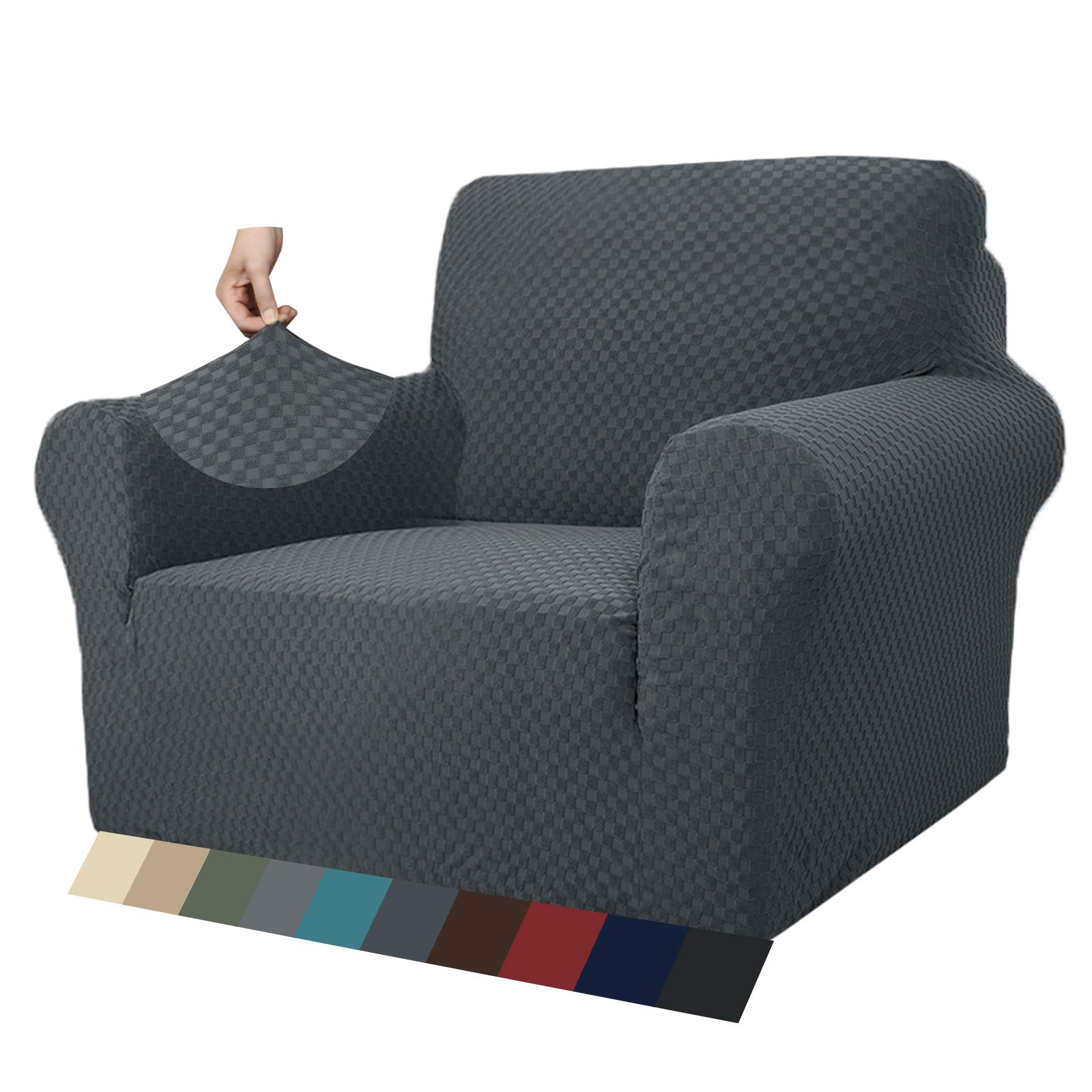 MAXIJIN Super Stretch Stuhlbezüge für Wohnzimmer, 1-teiliger