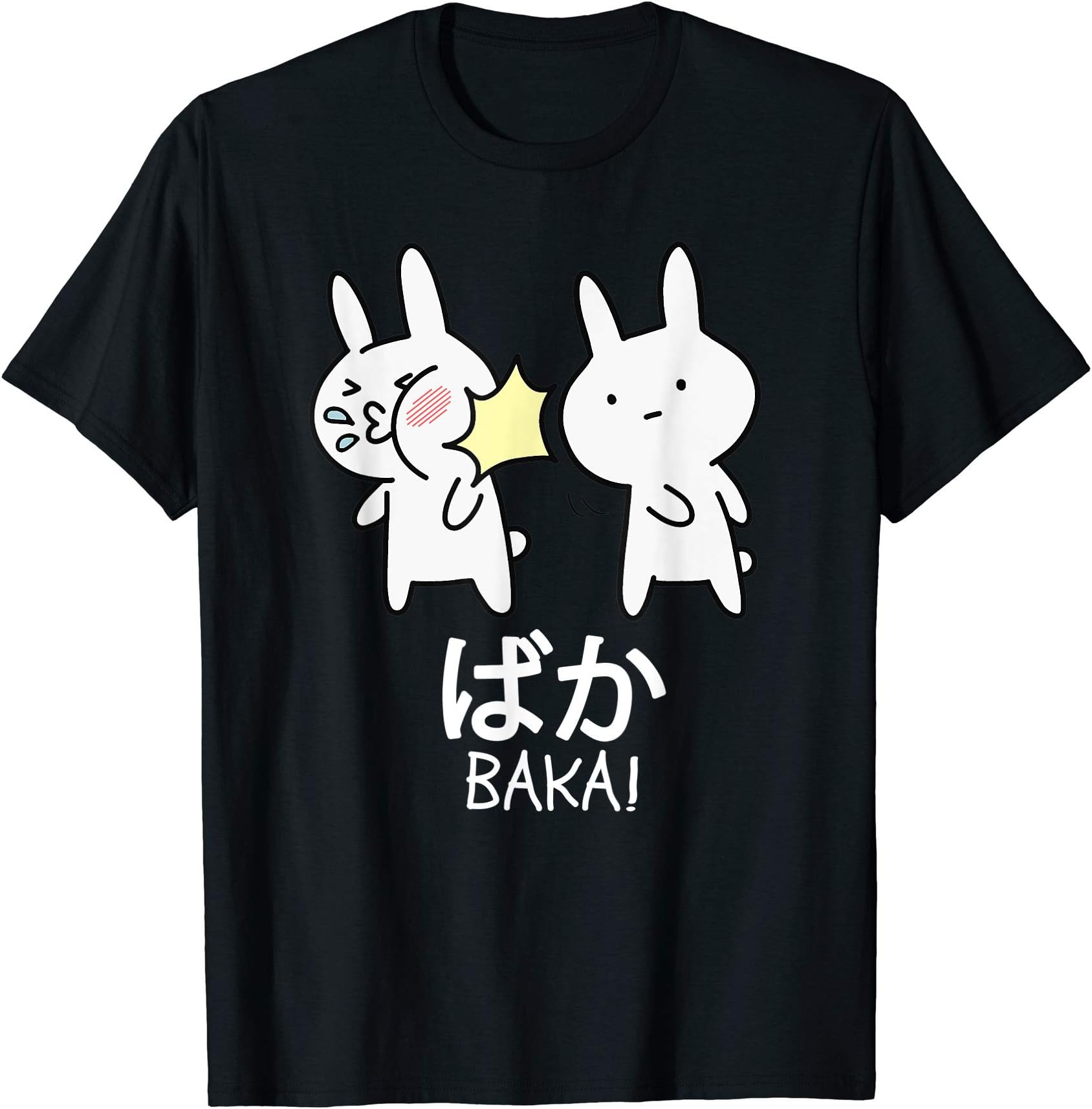 Anime & Manga Gifts for OtakusBaka Anime Lover Otaku Manga Gift Rabbit Slap Japanese T-ShirtOEKO-TEX STANDARD 100