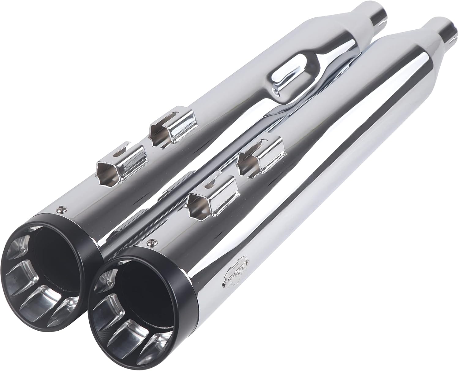 SHARKROAD 4.0" Slip Ons Muffler Exhaust For Harley Davidson Touring