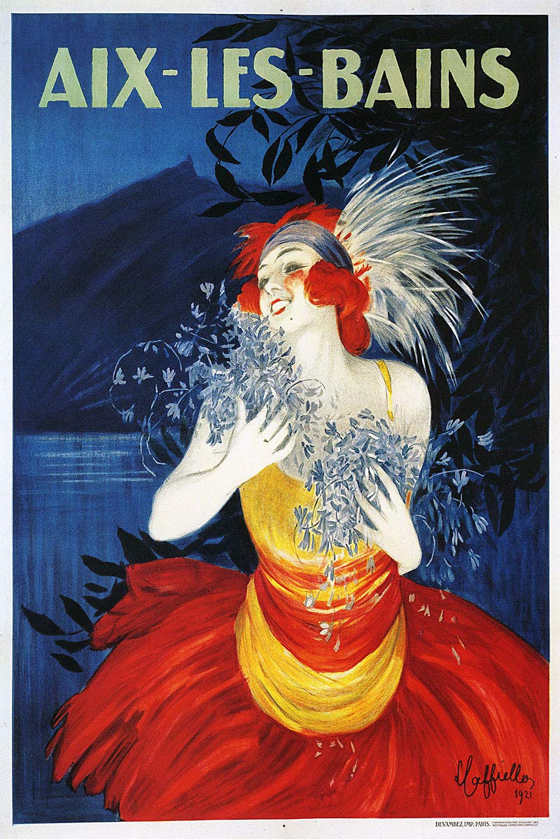 Aix Les Bains Artist Leonetto Cappiello Vintage Advertisement Fine Art Poster Print - 24x36