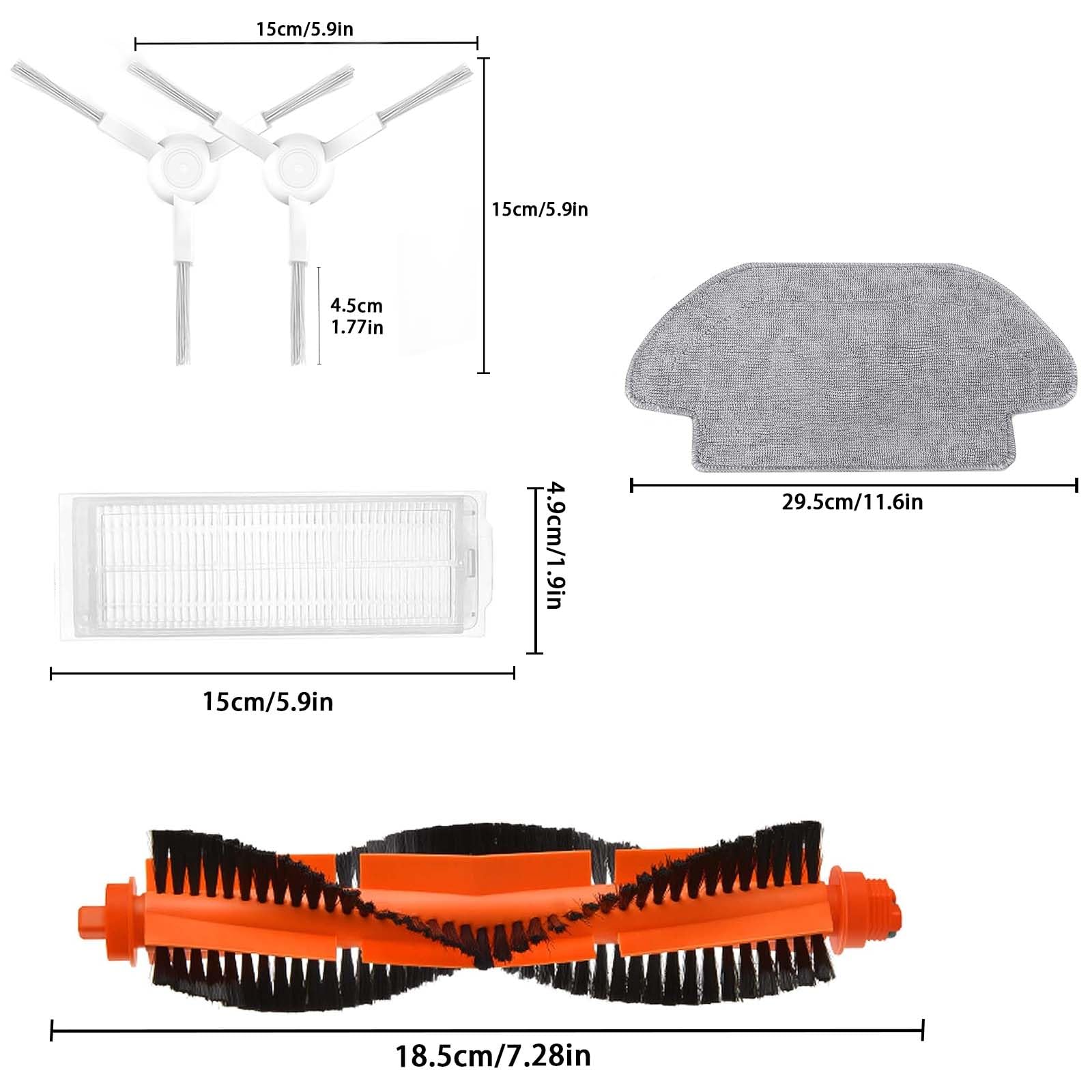 4 Panni Di Ricambio Per Xiaomi Robot Vacuum Mop 2S / Mop P / Mop PRO - Lavabili E Riutilizzabili - Foto 7