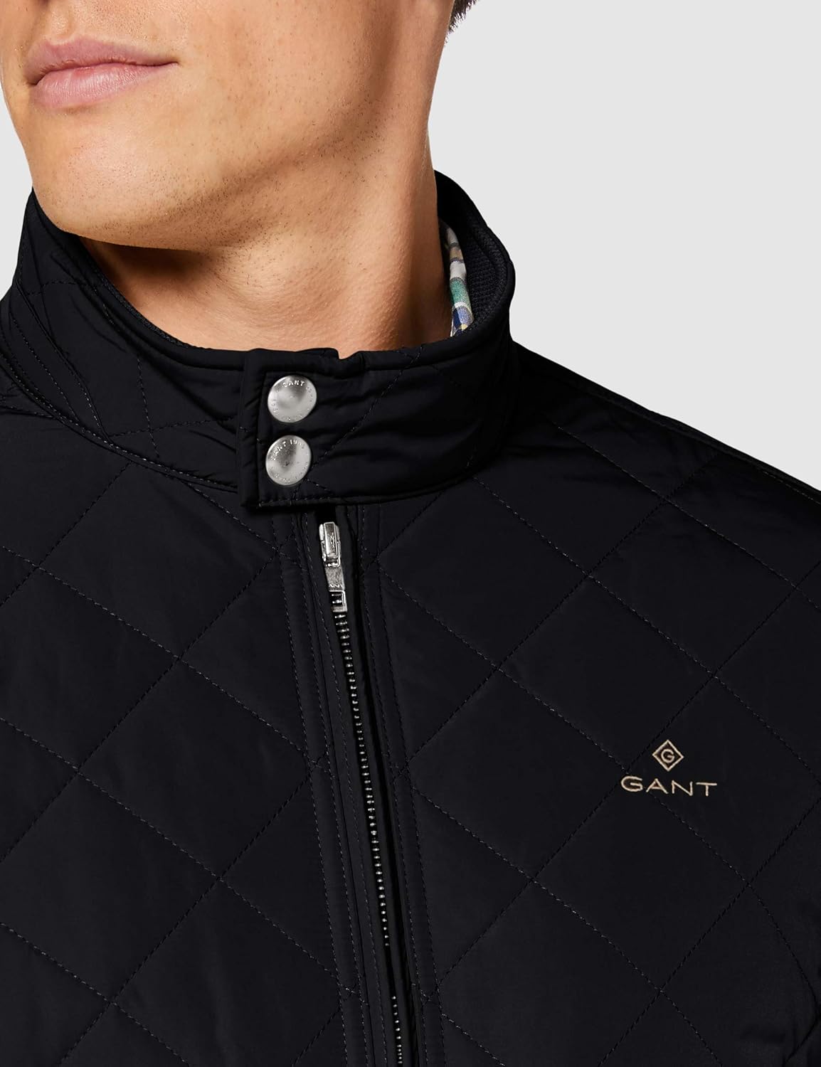 gant quilted windcheater jacket navy