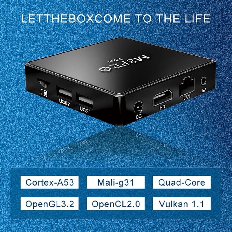 Rear and side ports of the BOXPUT M8 Pro Mini console