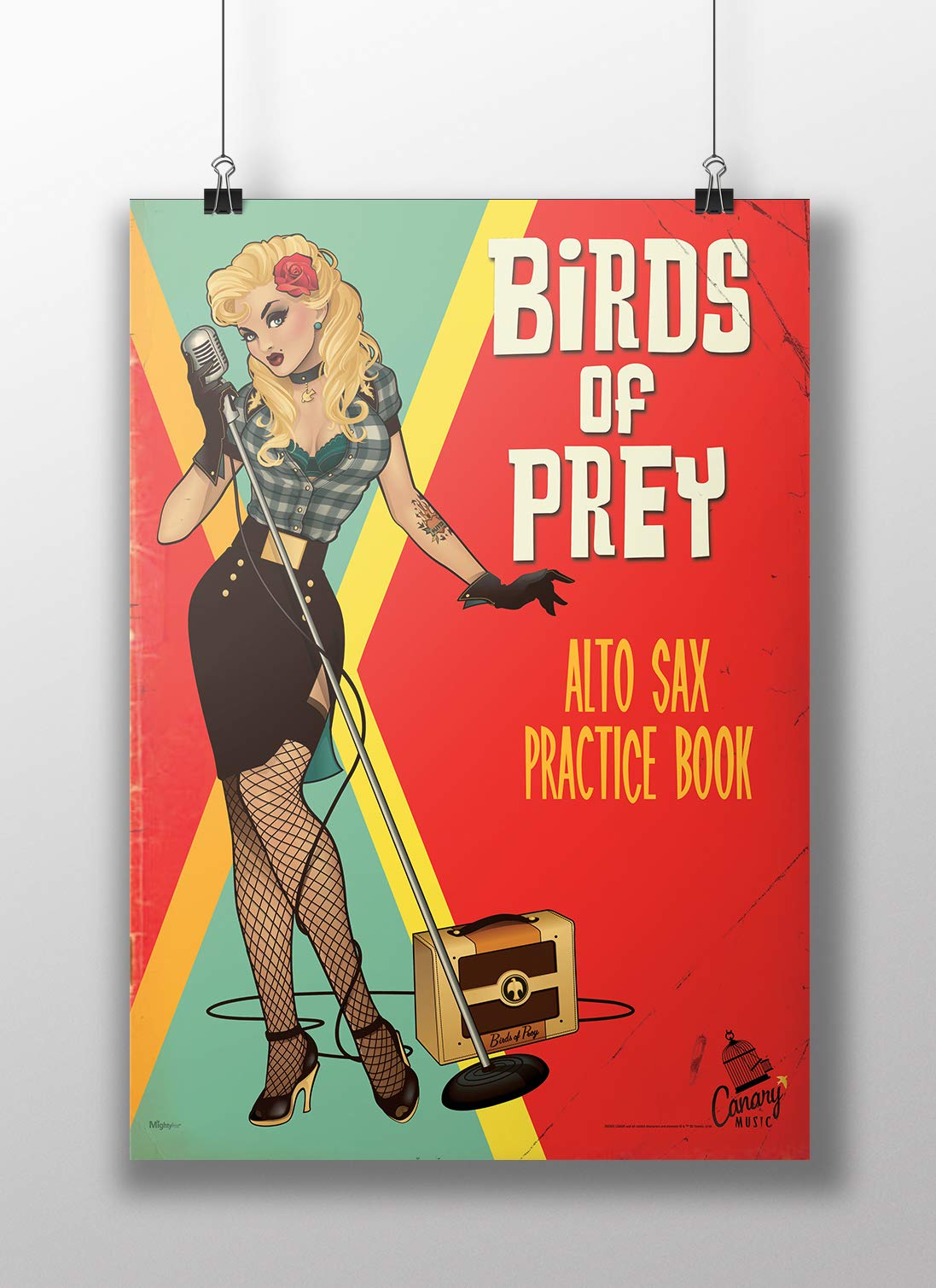MIGHTYPRINT DC Comics - Bombshell - Justice League - Durable 17” x 24 Wall Art – NOT Made of Paper – Officially Licensed Collectible MP17240232: Black Canary