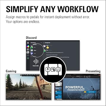 Elgato Stream Deck Pedal, 3 Hands-Free Macro Footswitches | One-touch, hands-free control, Interchangeable springs, Heavy-duty chassis, Hundreds of plugins, Works Mac and PC