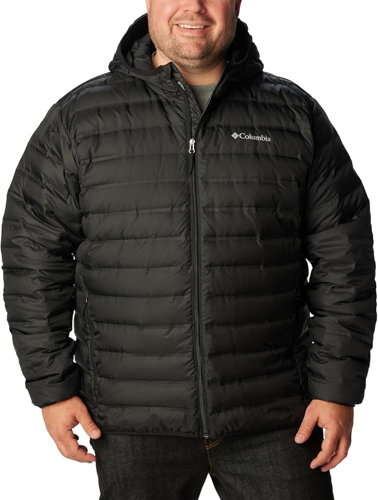Columbia Men's Lake 22 Down Hooded Jacket, Black, Large at Amazon