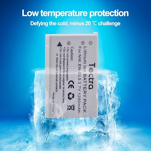 Miniatura 7 de Tectra 3 baterías EN-EL5 ENEL5 + cargador USB LED de 3 ranuras para Nikon Coolpix P3, P4, P90, P80, P100, P500, P510, P520, P530, P5000, P6000, S10,