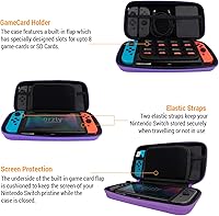 Vista 4 de Orzly Funda de transporte para Nintendo Switch OLED y Switch Consola Funda protectora rígida portátil de viaje para consola Nintendo Switch