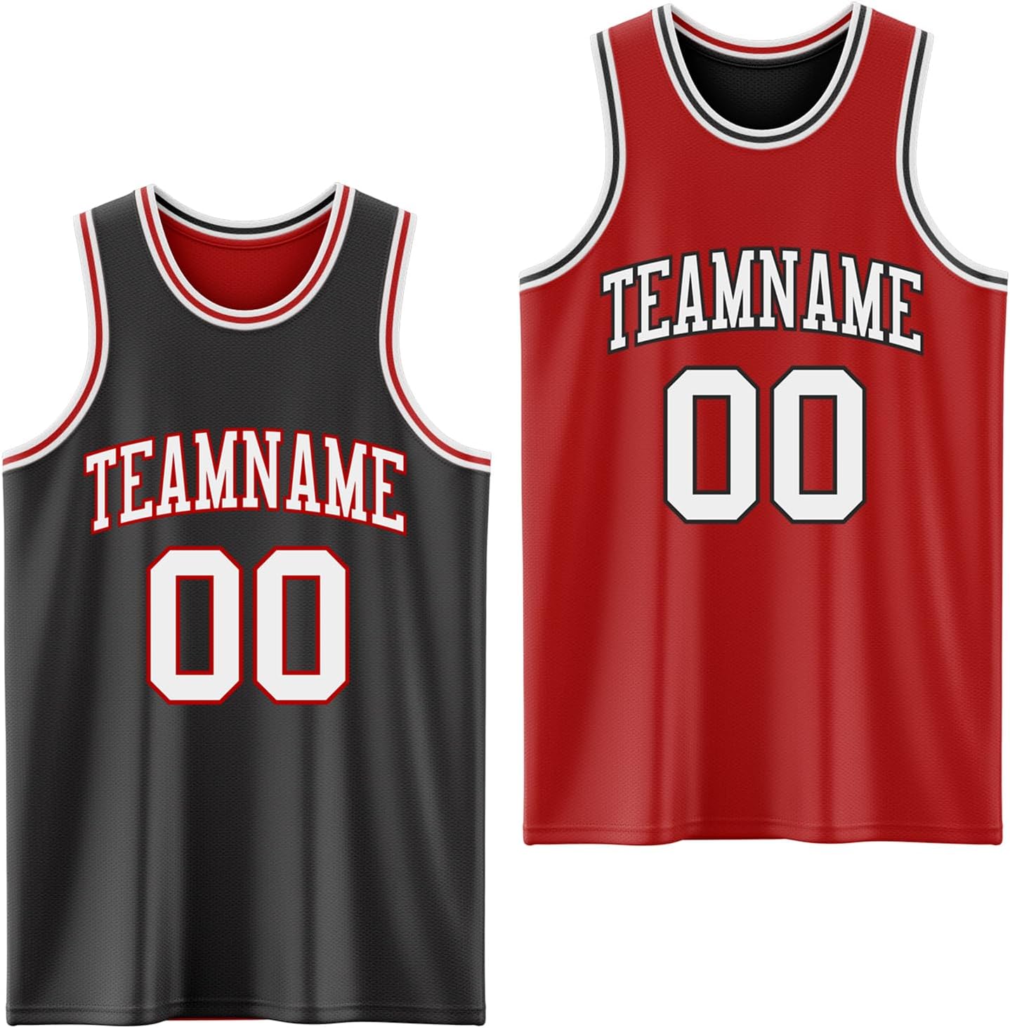 Custom Reversible Basketball Jerseys Men Youth Personalized Basketball Shirts Sports Uniform Printed Team Name Number Logo