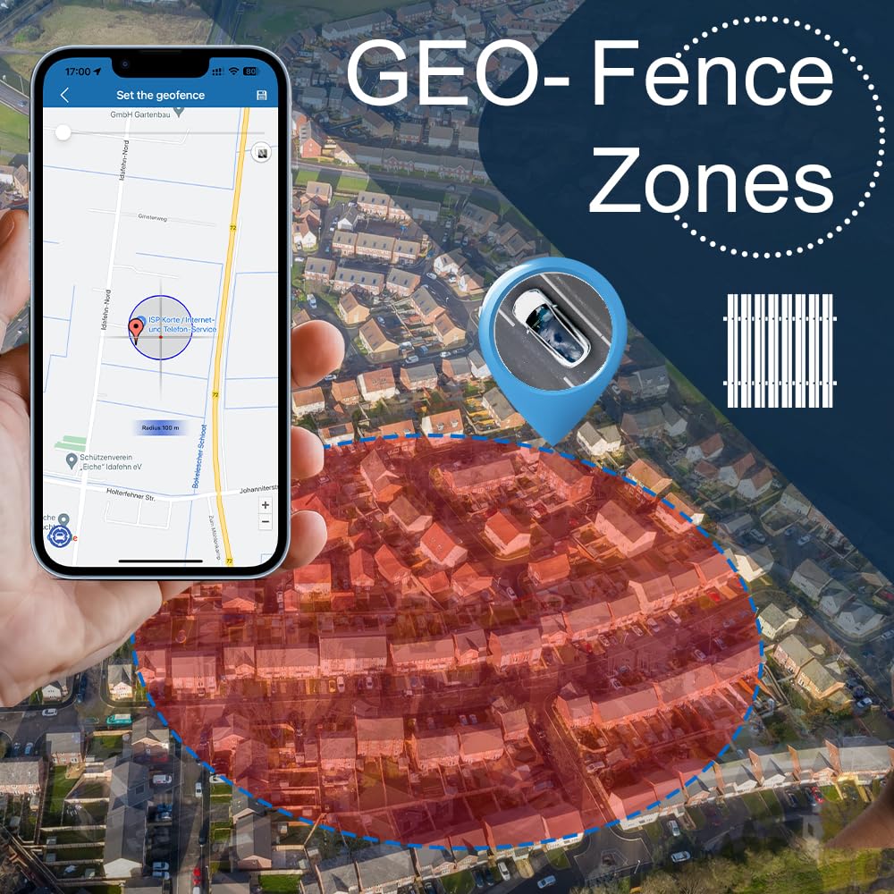 Mini GPS Tracker 4G, Magnetico Piccolo GPS Tracker di Tracciamento in Tempo Reale GPS Geofencing Tracker App Gratuita senza Sottoscrizione Locator per Auto, Moto, Bicicletta, Scooter, Bambino