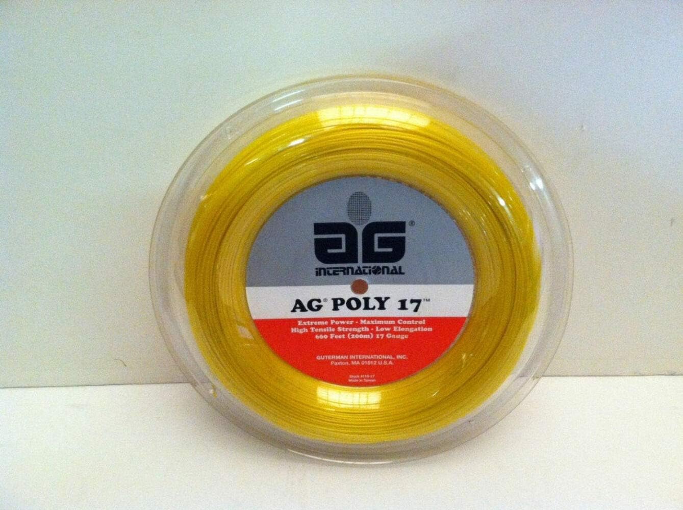 AG Poly 17 Tennis String Reel - Gold