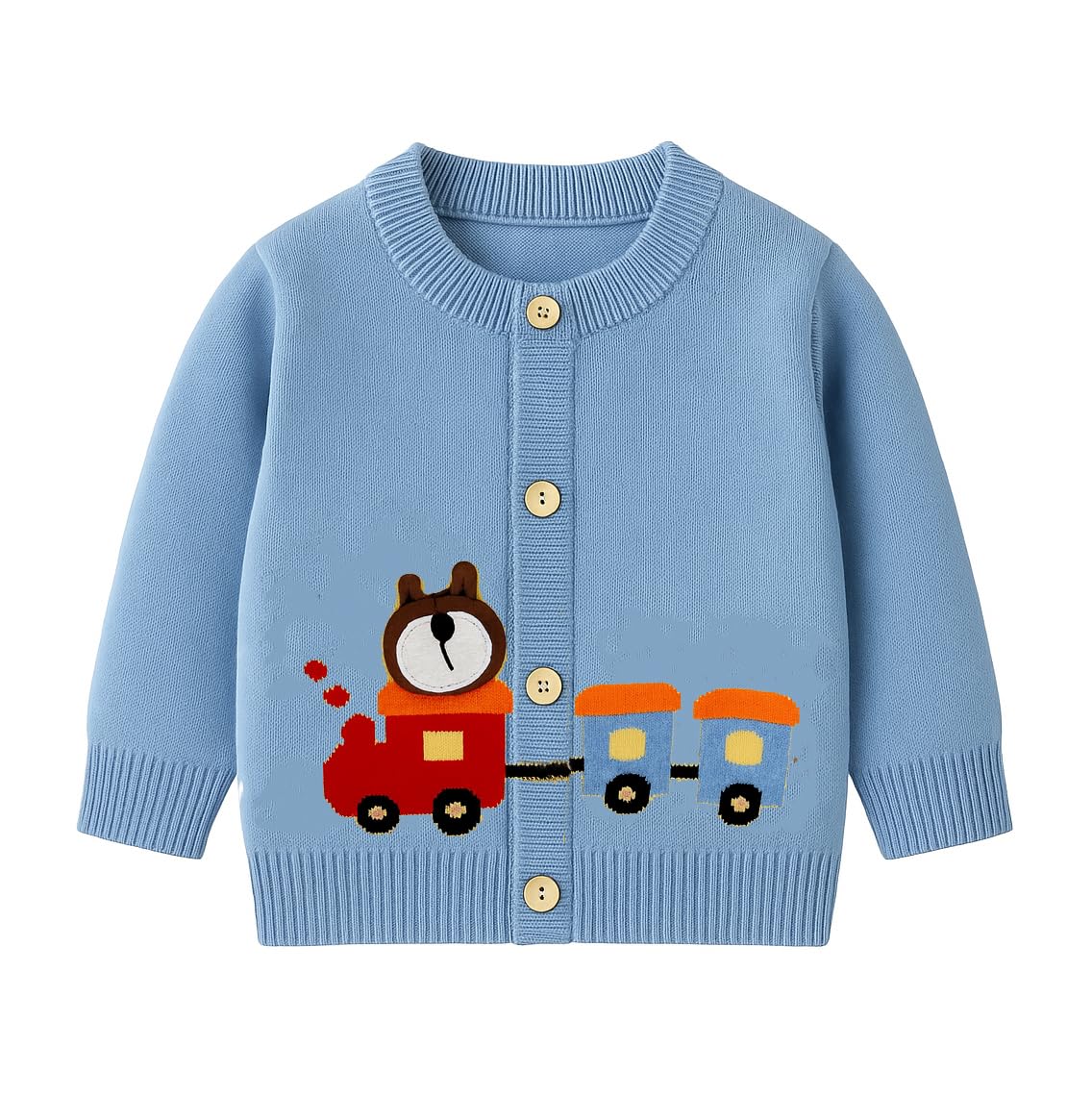 bold n elegant Knitted Car Cardigan Sweater for Infant Toddler Baby Boys n Girls | Warm Woolen Front Open Winter Sweater for Kids Infant Toddler Kids-picture-48